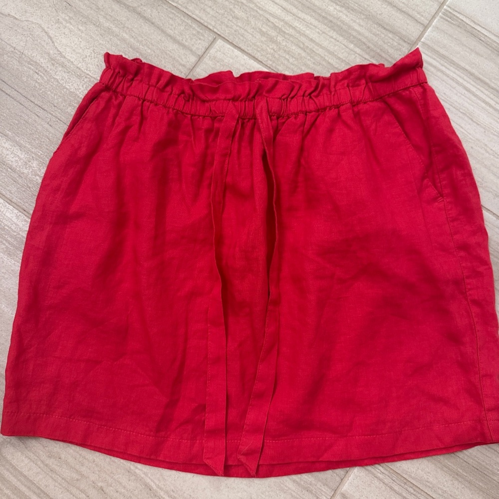 St Tropez 100% Linen Pink Women's Skirt